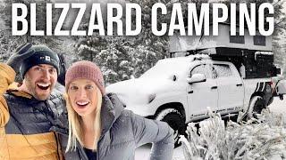 Braving a BLIZZARD - Truck Camping Alone in a Massive Snow Storm