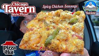 Pizza Hut® Spicy Chicken Sausage Chicago Tavern Style Pizza Review! ️| The Edge? | theendorsement