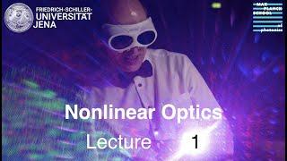 Nonlinear Optics – Lecture 1 – Review of Linear Optics