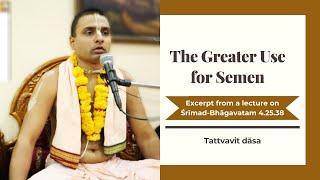 The Greater Use of Semen | Wisdom Bites by Tattvavit dāsa