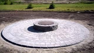 Circular Stone Patio Ideas - Gif Maker  DaddyGif.com (see description)