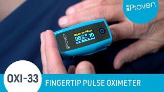 iProven OXI-33 Pulse Oximeter with OLED display