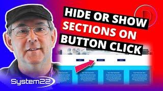 Divi Theme Hide Or Show Sections On A Button Click 