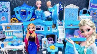 9 Minutes Satisfying with Unboxing Frozen Elsa Villa Playset，Cute Princess Toys ASMR | Review Toys