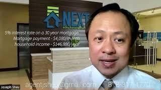 How Mortgage Interest Rates affects housing affordability by Realtor Joseph Sheu