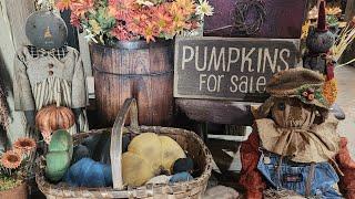 Old Fashioned Inspired Decorating Fall Antique Cottage Farmhouse at Bridgewater Primitives Autumn