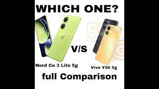 ONEPLUS NORD CE3 LITE 5G Vs Vivo Y56 5G l FULL COMPARISON l REVIEW l FEATURES l DETAILED