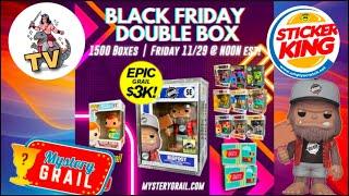 Mystery Grail Black Friday Double Box Funko battle plus epic community mail! #mysterygrail #funkopop