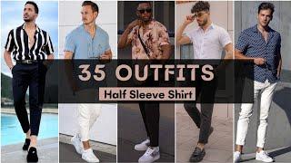 35 Half Sleeve Shirt Outfit Ideas For Men 2022 | Men's Fashion | SUMMER 2022