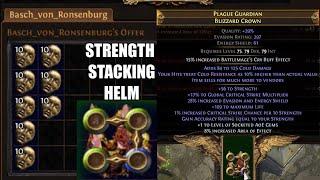 POE: 3 Minute Guide to Crafting an 80 Div Strength Stacking Helm (◆expensive)