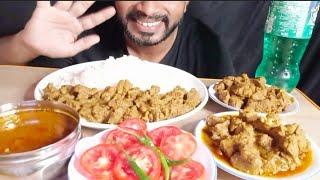 chicken curry eating challenge|chicken sukka, mutton sukka |eating ASMR