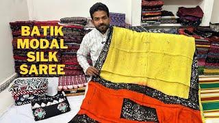 Batik Modal silk saree | Luxury Modal Silk Saree | Soft & Elegant Saree for Every Occasion