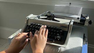 1980s Erika typewriter in action! #Typewriter