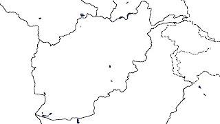 BLANK MAPS #1 ... Afghanistan / Afghánistán (speed-art)