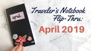 Travelers Notebook Scrapbook Flip-Through – April 2019