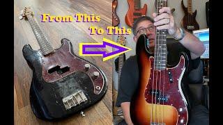 1971 Fender Precision Bass Gets Restored Back to Life!!!