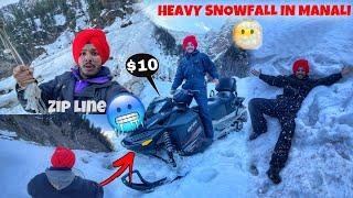 Heavy Snowfall Near *ROHTANG PASS* | khatarnak activities in salong valley