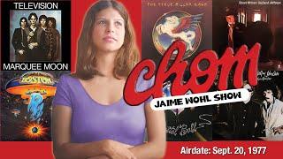 Jaime Wohl broadcast, CHOM-FM 97.7 (Montreal) — September 20, 1977