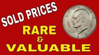 Rare 1973 Silver Eisenhower Dollar coins worth money! Dollar coins o look for!