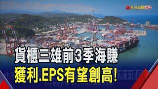 貨櫃三雄9月營收月減20%上下 但年增均逾7成 看好新舊曆年需求撐Q4貨量 股神巴菲特也按讚全球航運股｜非凡財經新聞｜20241011