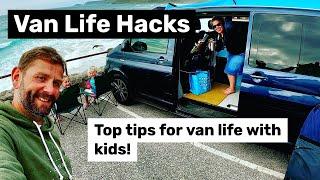 Van Life Storage Ideas & Campervan hacks: Great ideas for Van Life With Kids!