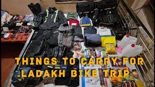 Things To Carry For Ladakh Bike Trip | Ladakh 2024 Bike Ride Preparation |#ladakh| @thesumanvlogs11