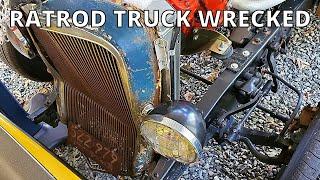 I Wrecked My Chevrolet Rat Rod Truck - Fixing The 84 Year Old Grille Shell