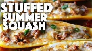 Stuffed Summer Squash - Healthy Recipe Channel