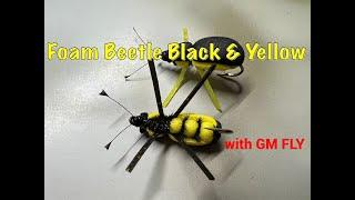 Жук из пенки Black & Yellow (Foam Beetle) Как связать от GM FLY