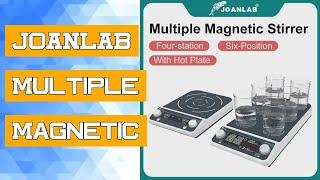 JOANLAB Multiple Magnetic Stirrer Hot Plate Digital Display Laboratory Stirrer Magnetic Mixer Heatin