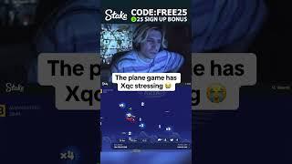 xQc hates on the plane game  #stake