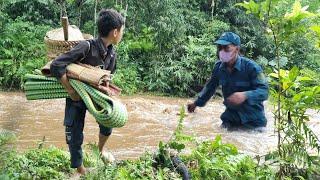 Orphaned boy forced to move from place to place due to rising flood waters