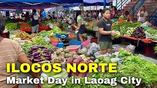 Philippines  Market Day in Laoag City, Ilocos Norte | Filipino Food Market Tour