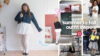 recreating pinterest outfits for FALL 2024 (end of summer outfit inspo)