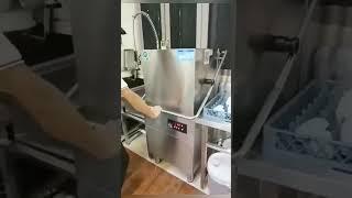 commercial hood type dishwasher