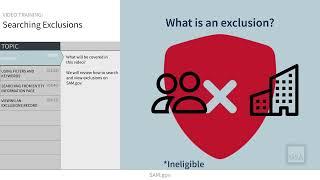 Searching Exclusions on SAM.gov