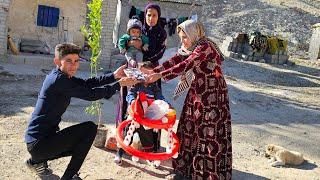 Nomadic families surprise gifts: buying Ali's gift for Maryam's love and family