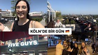 Köln’de kız kıza bir gün | Five Guys deniyoruz | Köln manzaralı Bar Botanik’e gidiyoruz |KÖLN VLOG