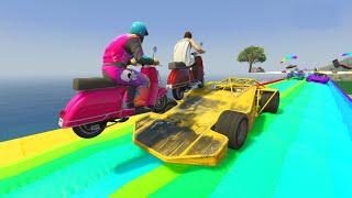 Car Vs Car 99.915% People Fall in A Hole in This GTA 5 Race!