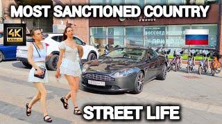 Street life in the most sanctioned country in the world  Russia 