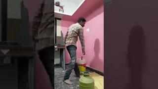 How_to_wall_painting_Home_Wall_work_l_low_budget_walls_paint(240p) Jummo_painting #