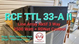 RCF TTL 33-A II, Line Array Aktif 3 Way 2500 Watt + RDNet Control #rcf #rcfaudio #ttl33a #ttl33aii