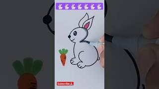 rabbit 2creative drawinf #shiksha #art #artwork #artist #shorts #viral